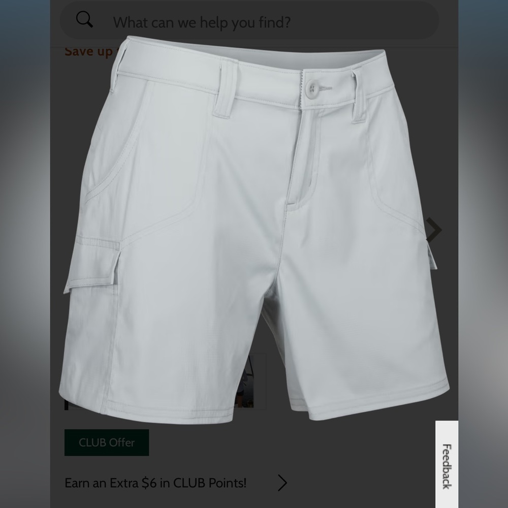 World wide ladies sportsman ripstop cargo shorts - high rise/grey SPF 30